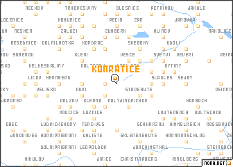 map of Konratice