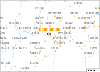 map of Kon Rơbang