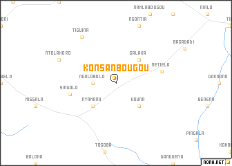 map of Konsanbougou