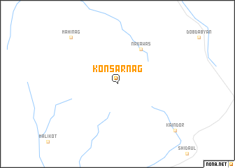 map of Konsar Nāg