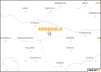 map of Konséguéla