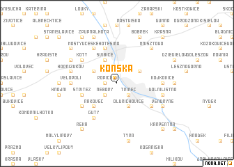 map of Konská