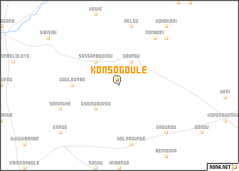 map of Konsogoulé