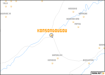 map of Konsondougou