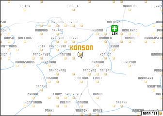 map of Kon-son