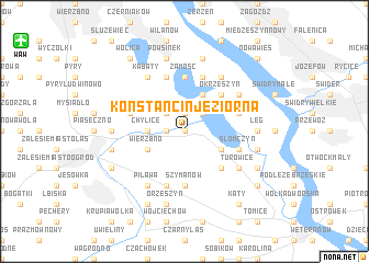 map of Konstancin-Jeziorna