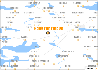 map of Konstantinova