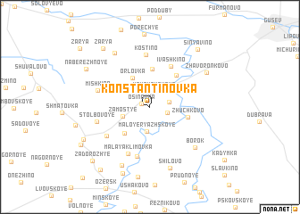 map of Konstantinovka