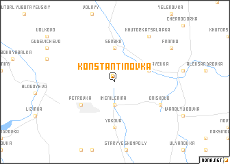 map of Konstantinovka