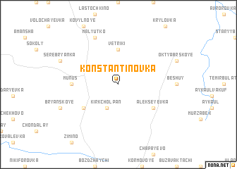 map of Konstantinovka