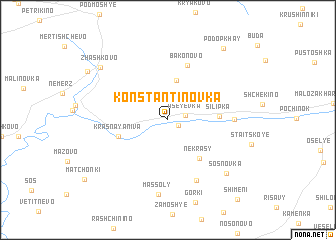 map of Konstantinovka