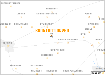 map of Konstantinovka