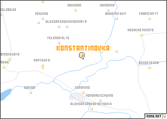 map of Konstantinovka