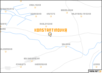 map of Konstantinovka