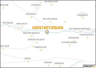 map of Konstantinovka