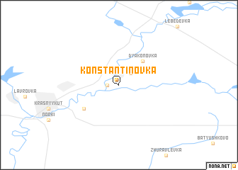 map of Konstantinovka