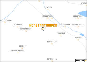 map of Konstantinovka