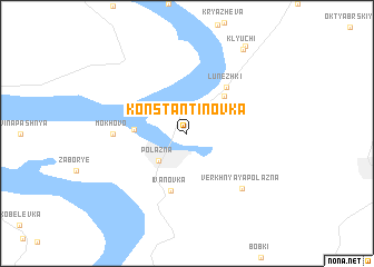 map of Konstantinovka