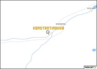 map of Konstantinovka