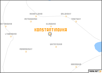 map of Konstantinovka