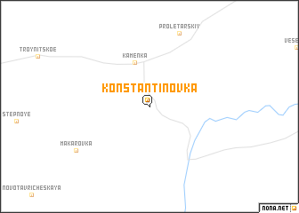 map of Konstantinovka