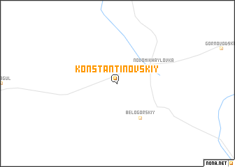 map of Konstantinovskiy