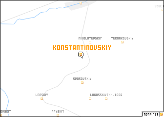 map of Konstantinovskiy