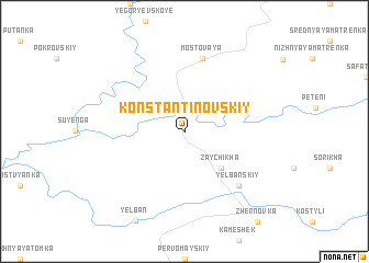 map of Konstantinovskiy