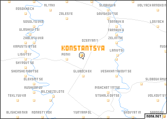 map of Konstantsʼya