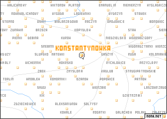 map of Konstantynówka