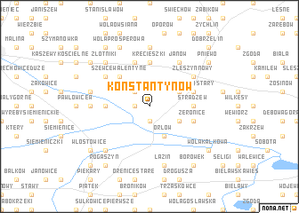 map of Konstantynów