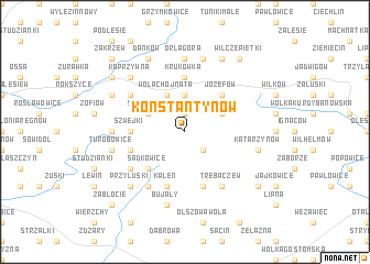 map of Konstantynów