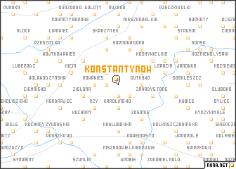 map of Konstantynów