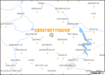 map of Konstantynuvka