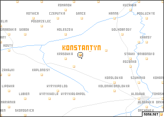 map of Konstantyn