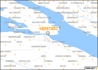 map of Konstanz