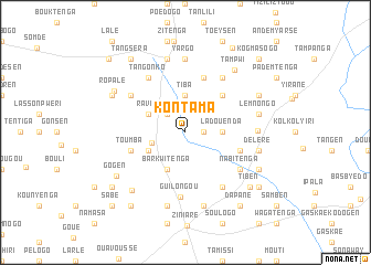map of Kontama