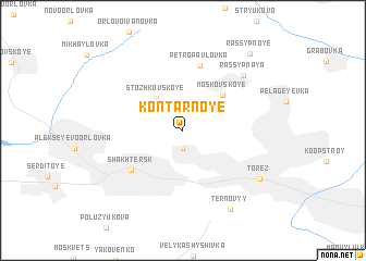 map of Kontarnoye