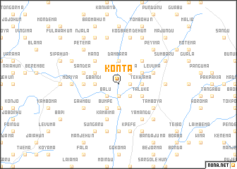 map of Konta