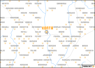 map of Konta