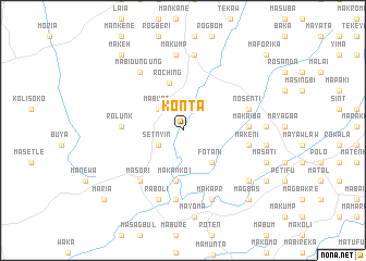 map of Konta