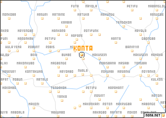 map of Konta