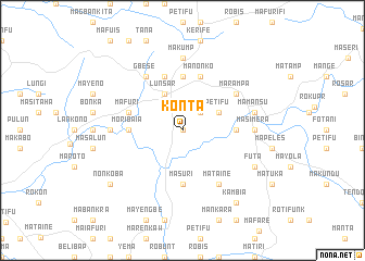 map of Konta