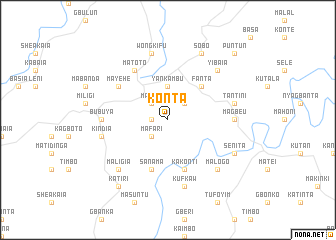 map of Konta