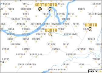 map of Konta