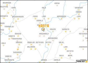 map of Konta