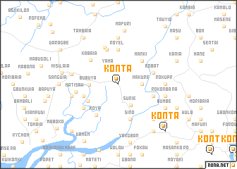 map of Konta