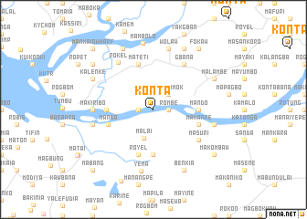 map of Konta