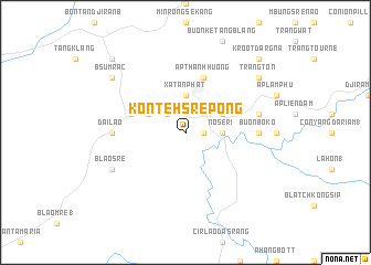 map of Konteh Sre Pong