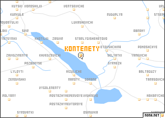 map of Kontenety